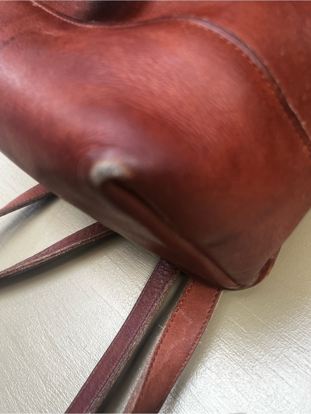 Coach H50-9960 Daypack Brown Leather Mini Backpack Purse Turn-Lock Closure - Picture 9 of 14